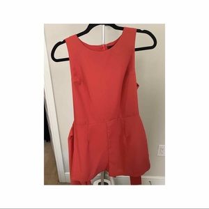 Forever 21 orange wrap romper!